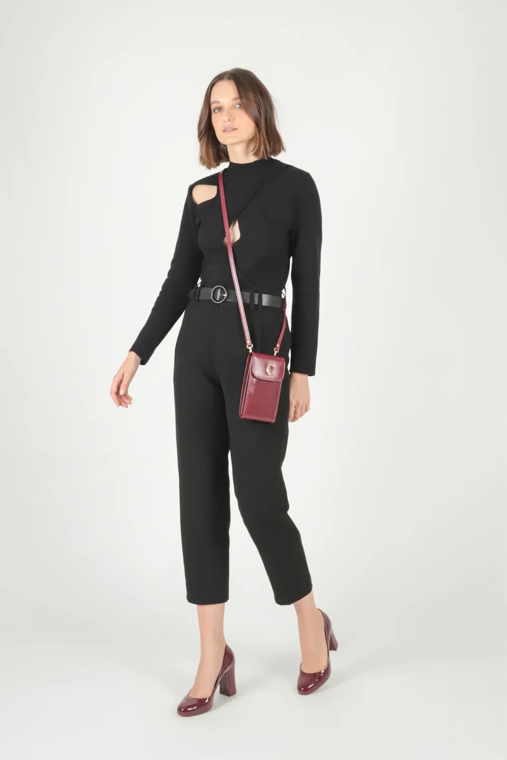 Bolsa Couro Vinho - imagem 7