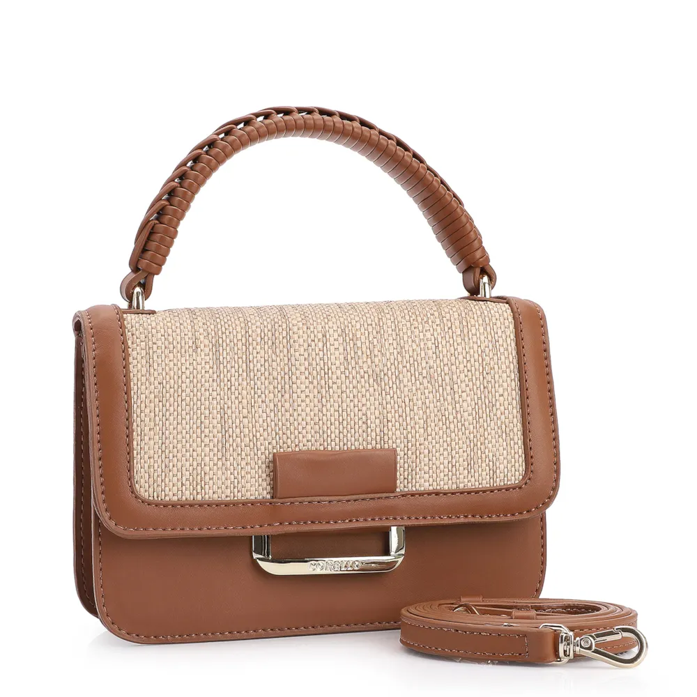Bolsa De Mão Alt Marrom/Ráfia - imagem 3