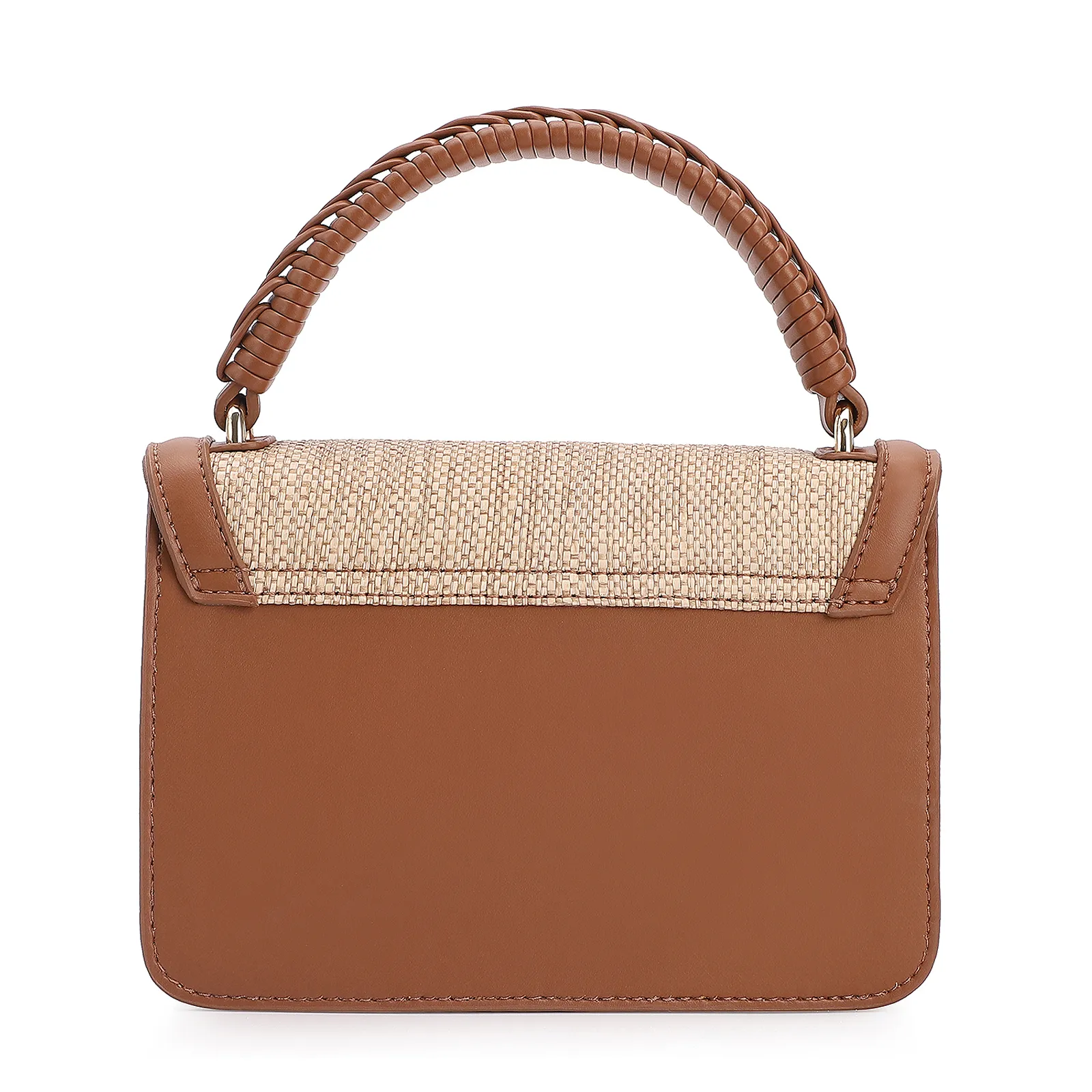 Bolsa De Mão Alt Marrom/Ráfia