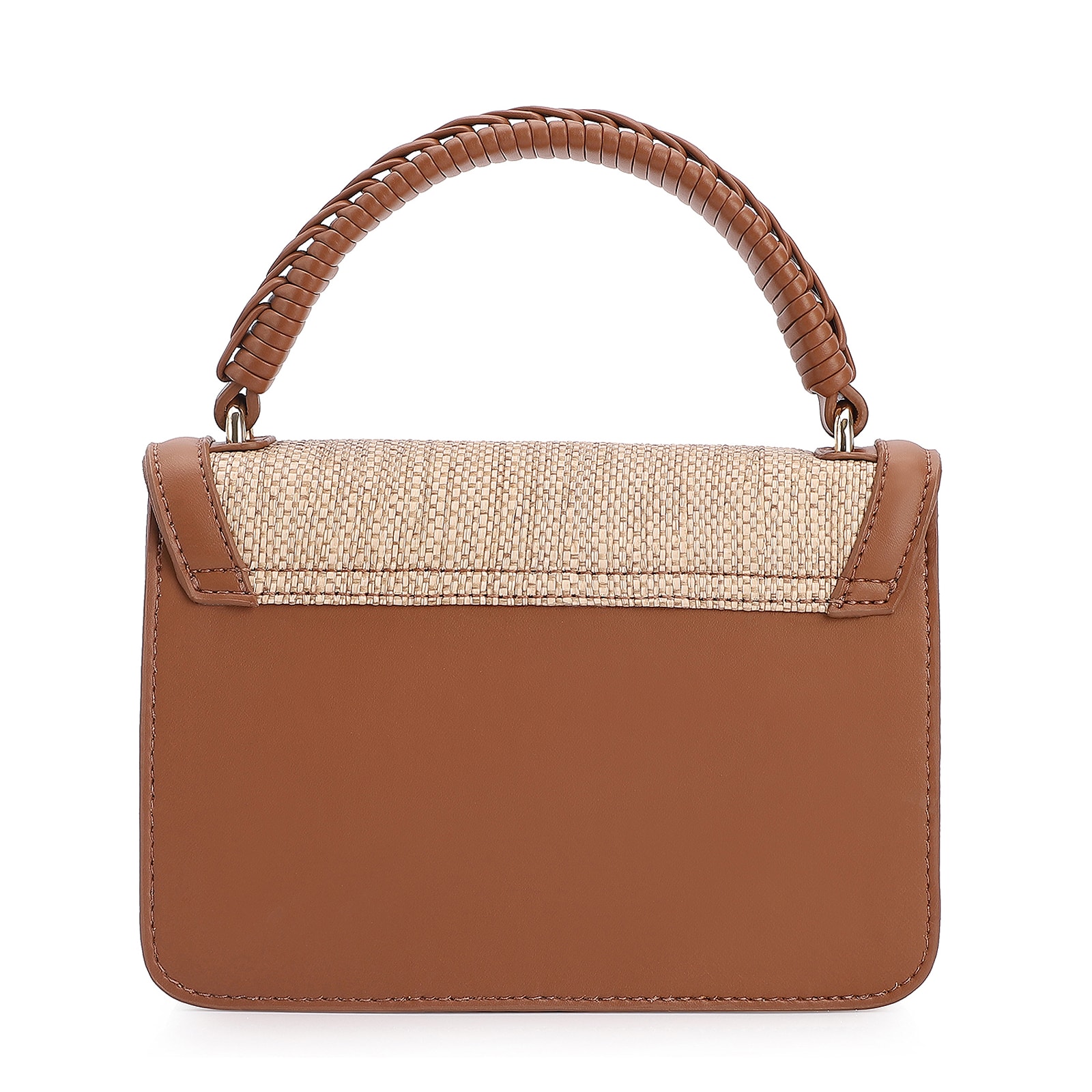 Bolsa De Mão Alt Marrom/Ráfia