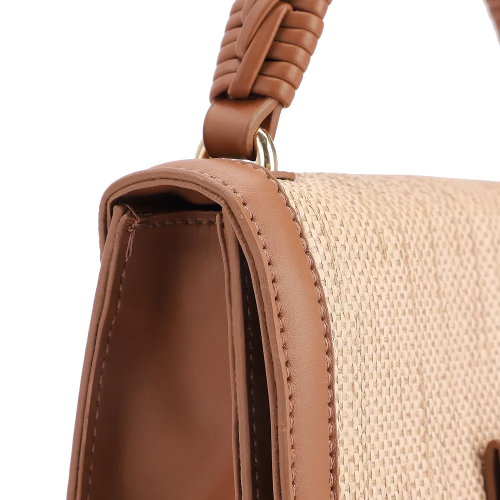 Bolsa De Mão Alt Marrom/Ráfia - imagem 6