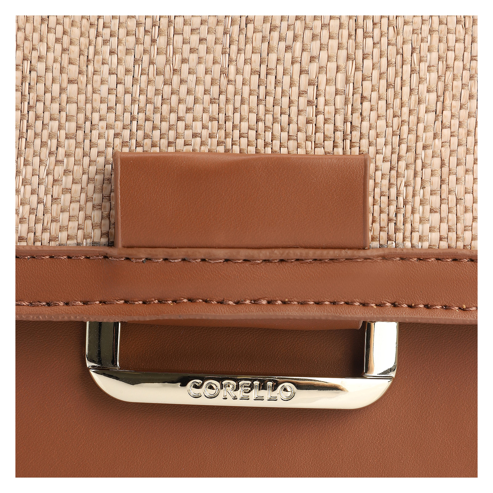 Bolsa De Mão Alt Marrom/Ráfia
