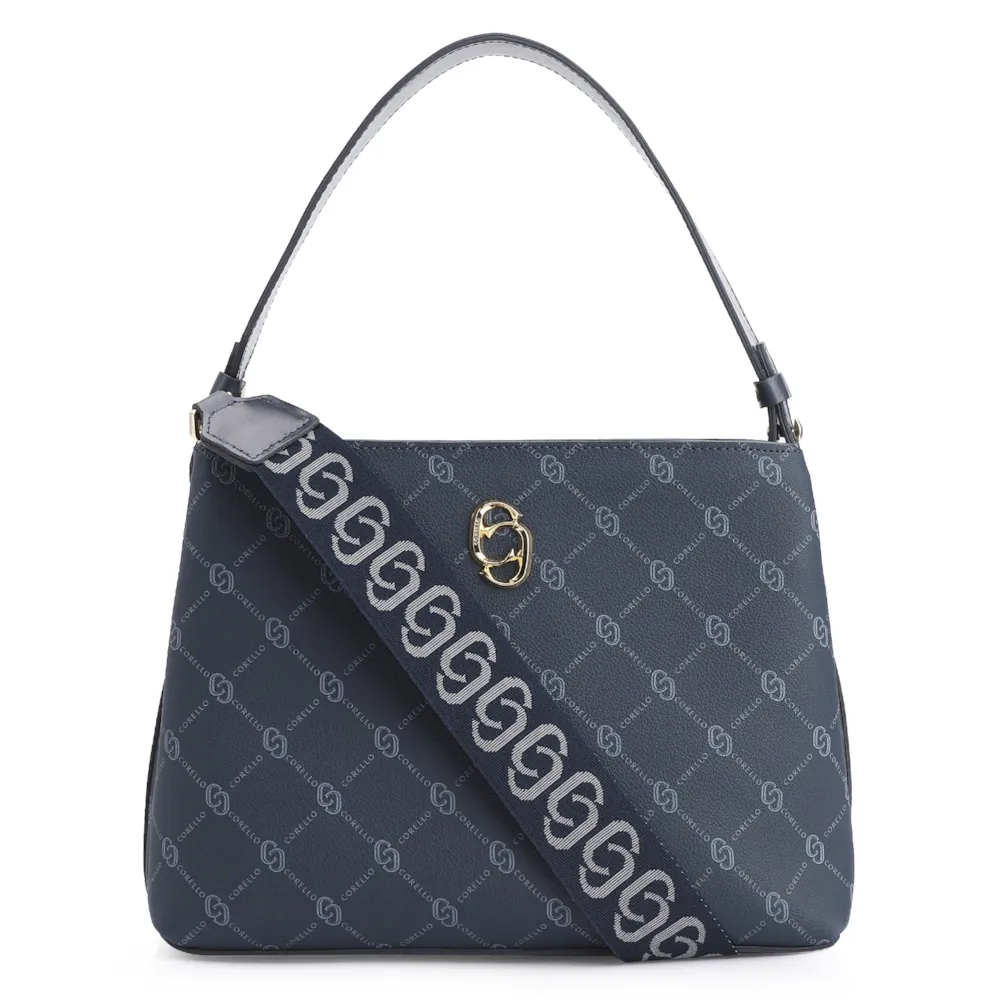 Bolsa De Mão Alt Monograma Azul