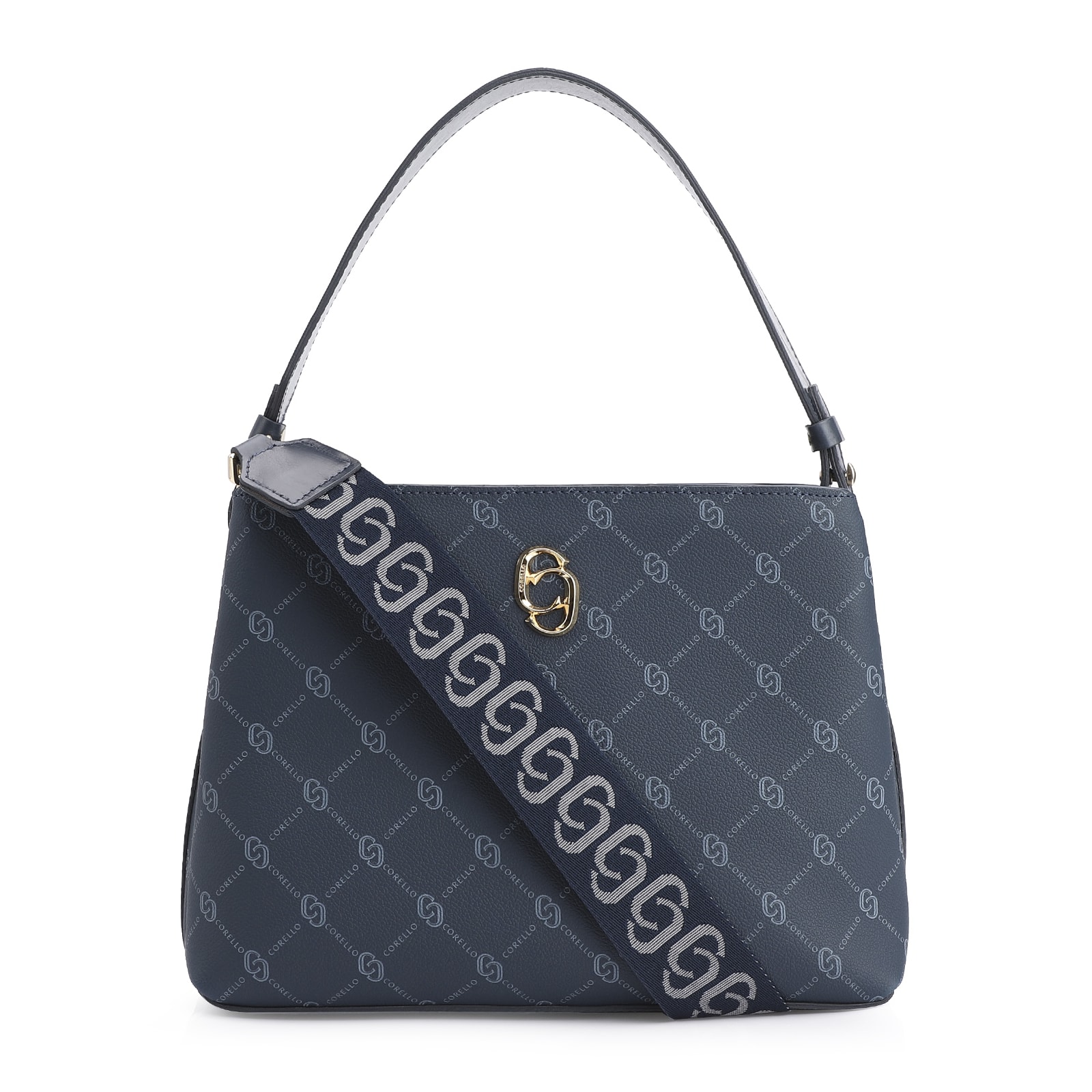 Bolsa De Mão Alt Monograma Azul