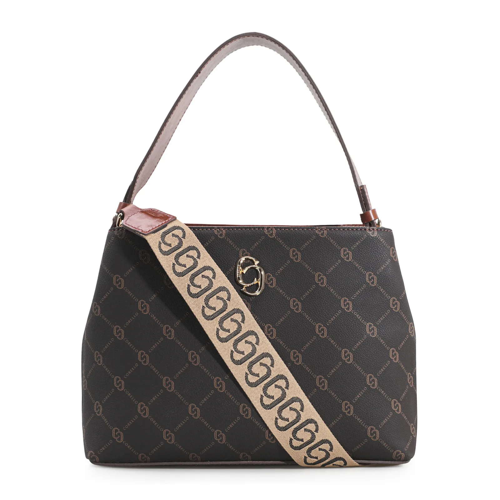 Bolsa De Mão Alt Monograma Marrom