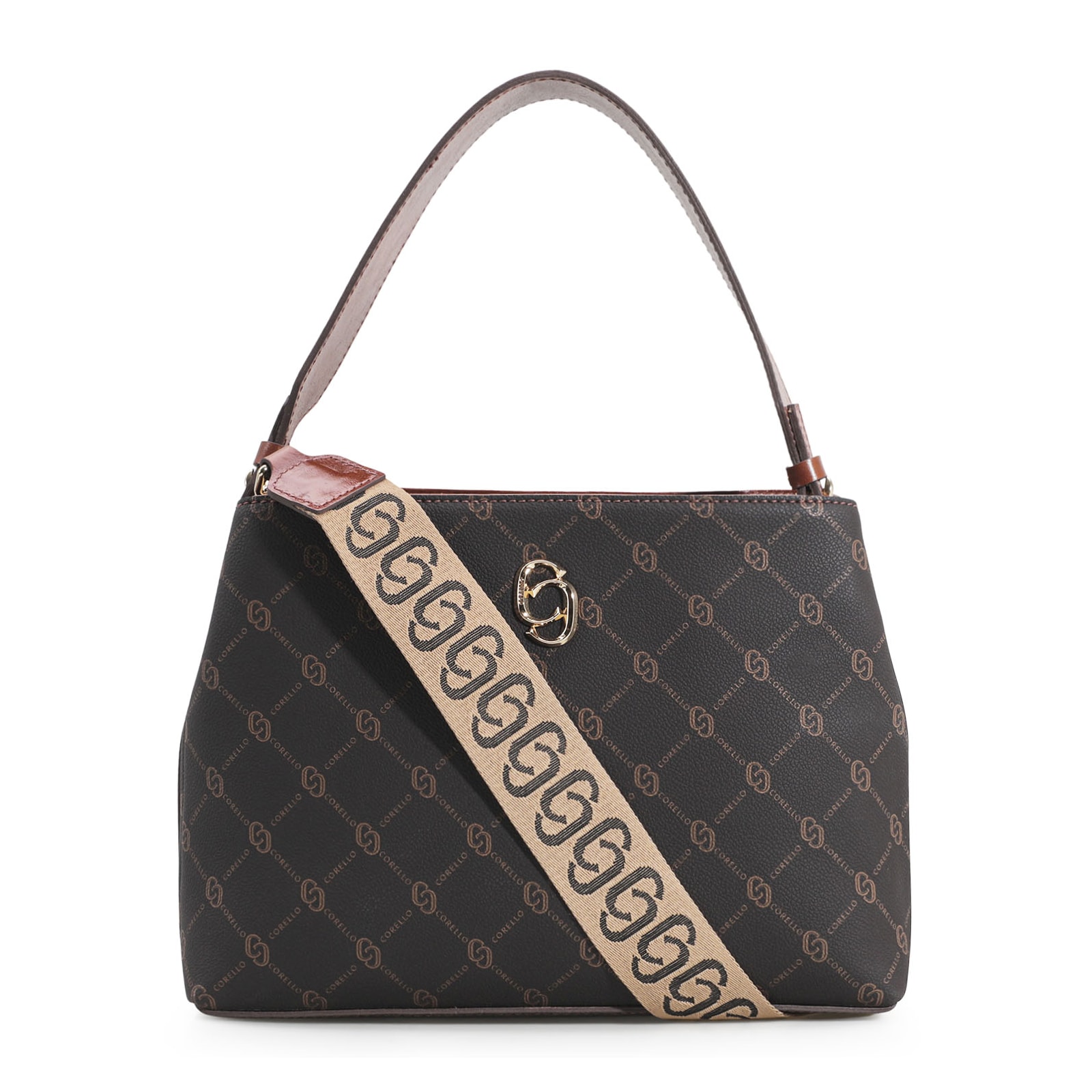 Bolsa De Mão Alt Monograma Marrom