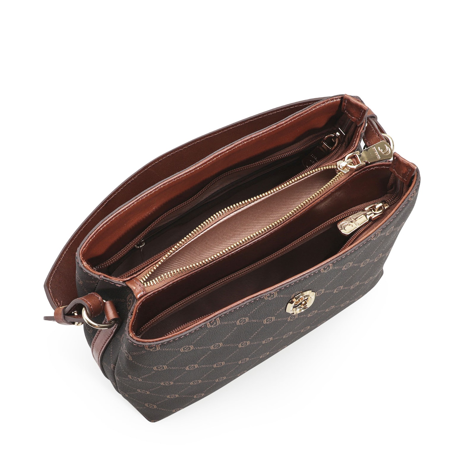 Bolsa De Mão Alt Monograma Marrom