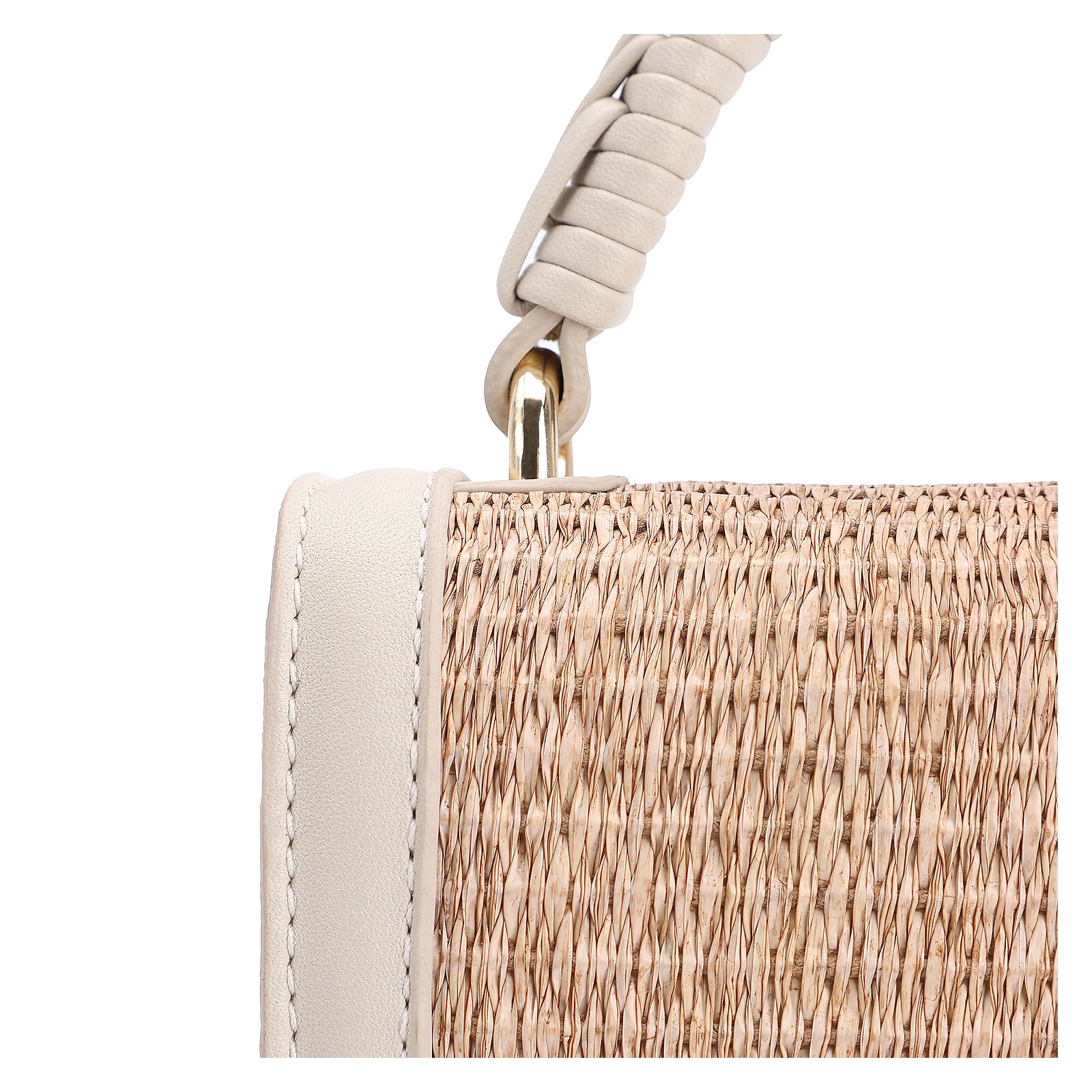 Bolsa De Mão Alt Off White/Ráfia