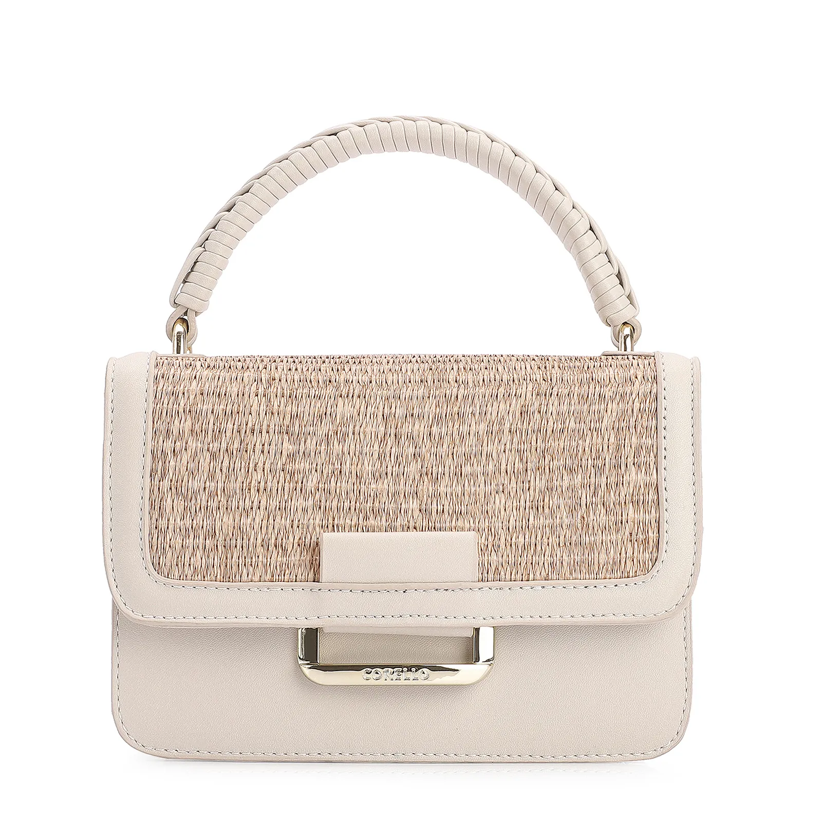 Bolsa De Mão Alt Off White/Ráfia