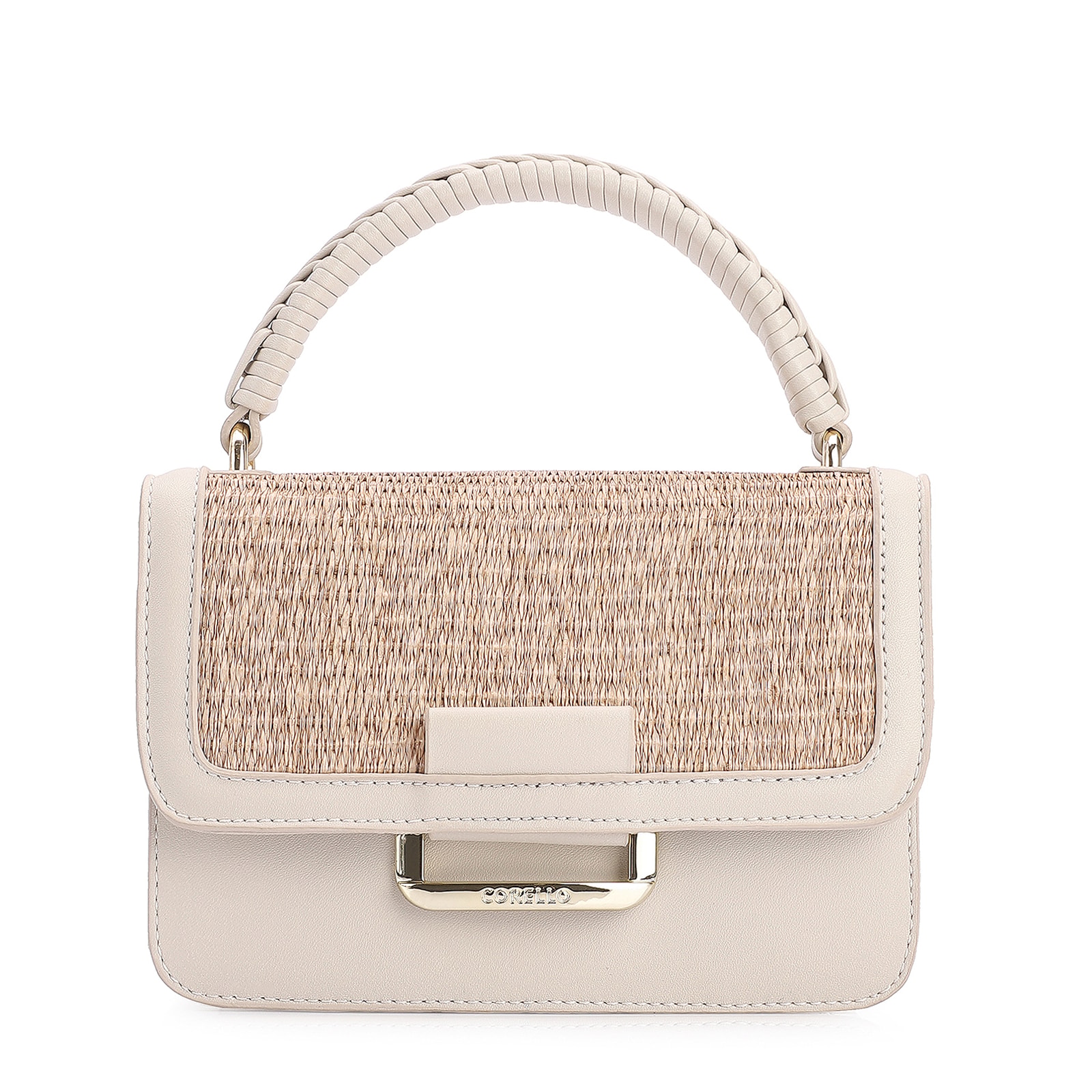 Bolsa De Mão Alt Off White/Ráfia