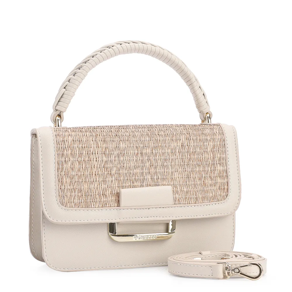 Bolsa De Mão Alt Off White/Ráfia - imagem 2
