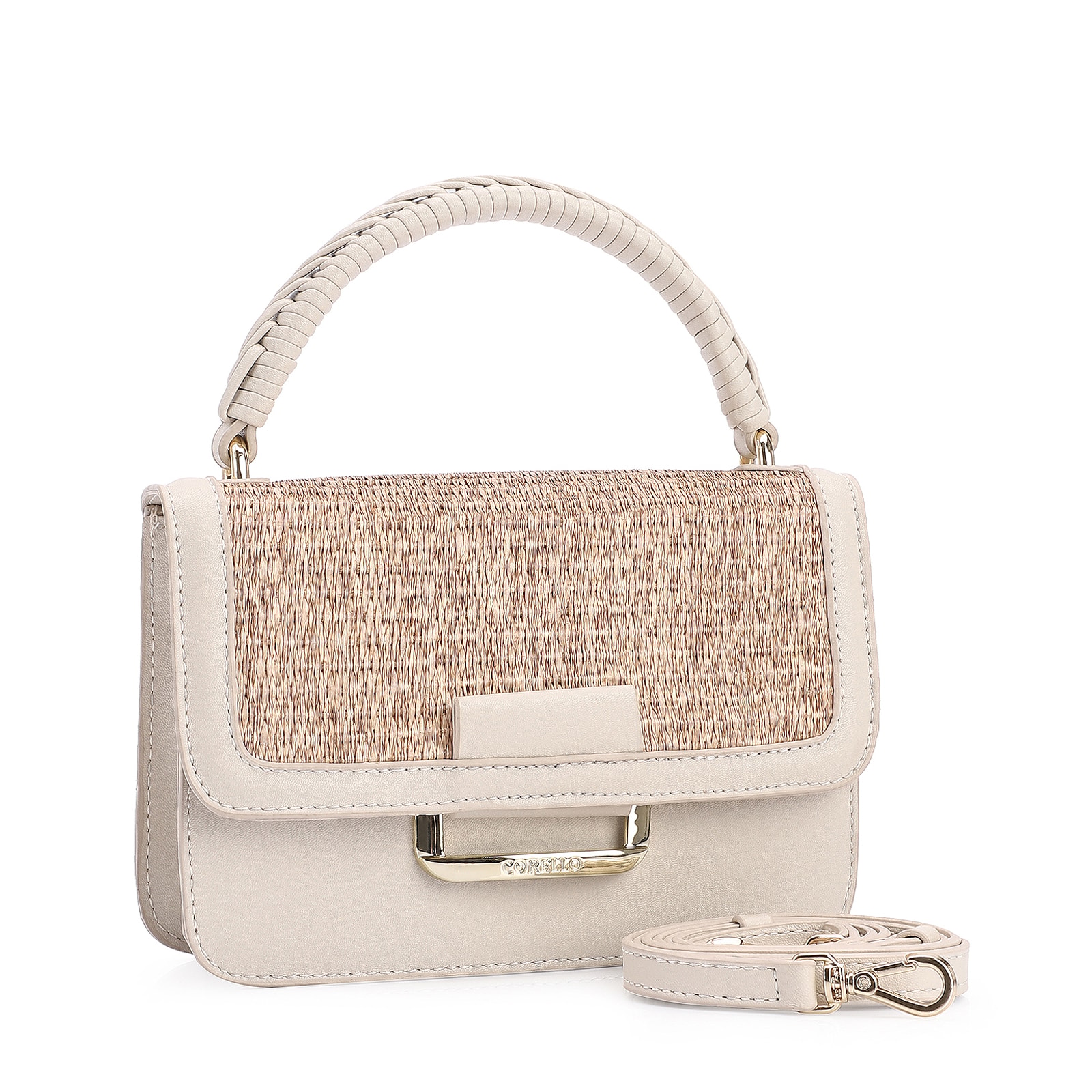Bolsa De Mão Alt Off White/Ráfia