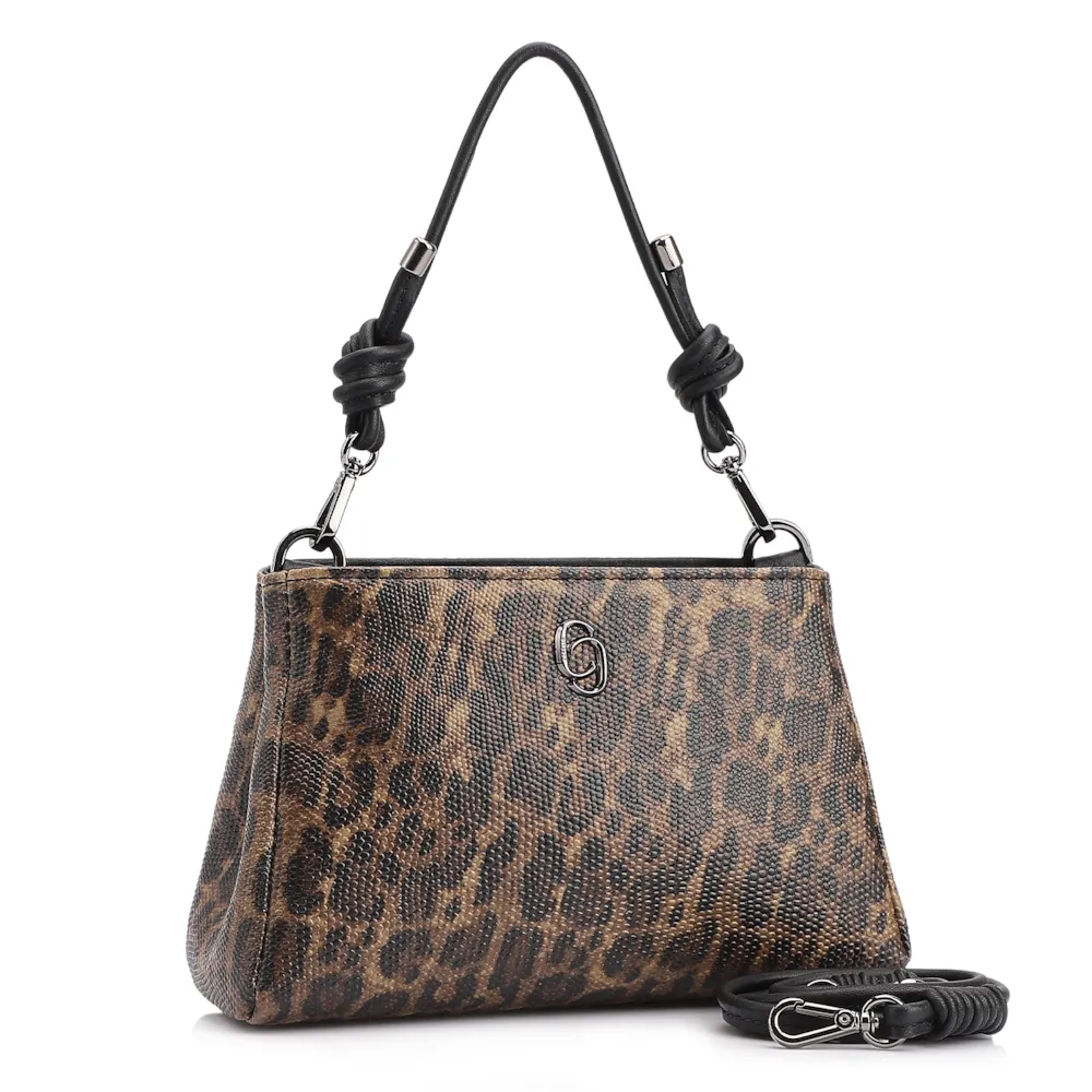 Bolsa De Mão Alt Onça/Couro Preto - imagem 2