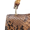 Bolsa De Mão Bambu Couro Marrom - imagem 5