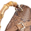 Bolsa De Mão Bambu Couro Marrom - imagem 6