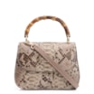 Bolsa De Mão Bambu Python Bege - imagem 1