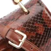 Bolsa De Mão Bambu Python Marrom Escuro - imagem 5