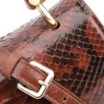 Bolsa De Mão Bambu Python Marrom Escuro - imagem 5