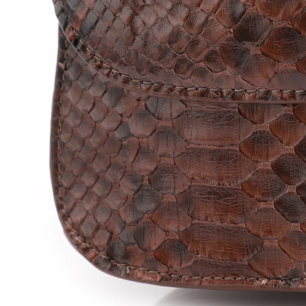 Bolsa De Mão Bambu Python Marrom Escuro - imagem 6