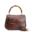 Bolsa De Mão Bambu Python Marrom Escuro - imagem 2