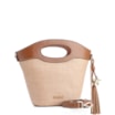 Bolsa De Mão Bucket Ráfia/Alt Marrom - imagem 3