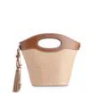 Bolsa De Mão Bucket Ráfia/Alt Marrom - imagem 4
