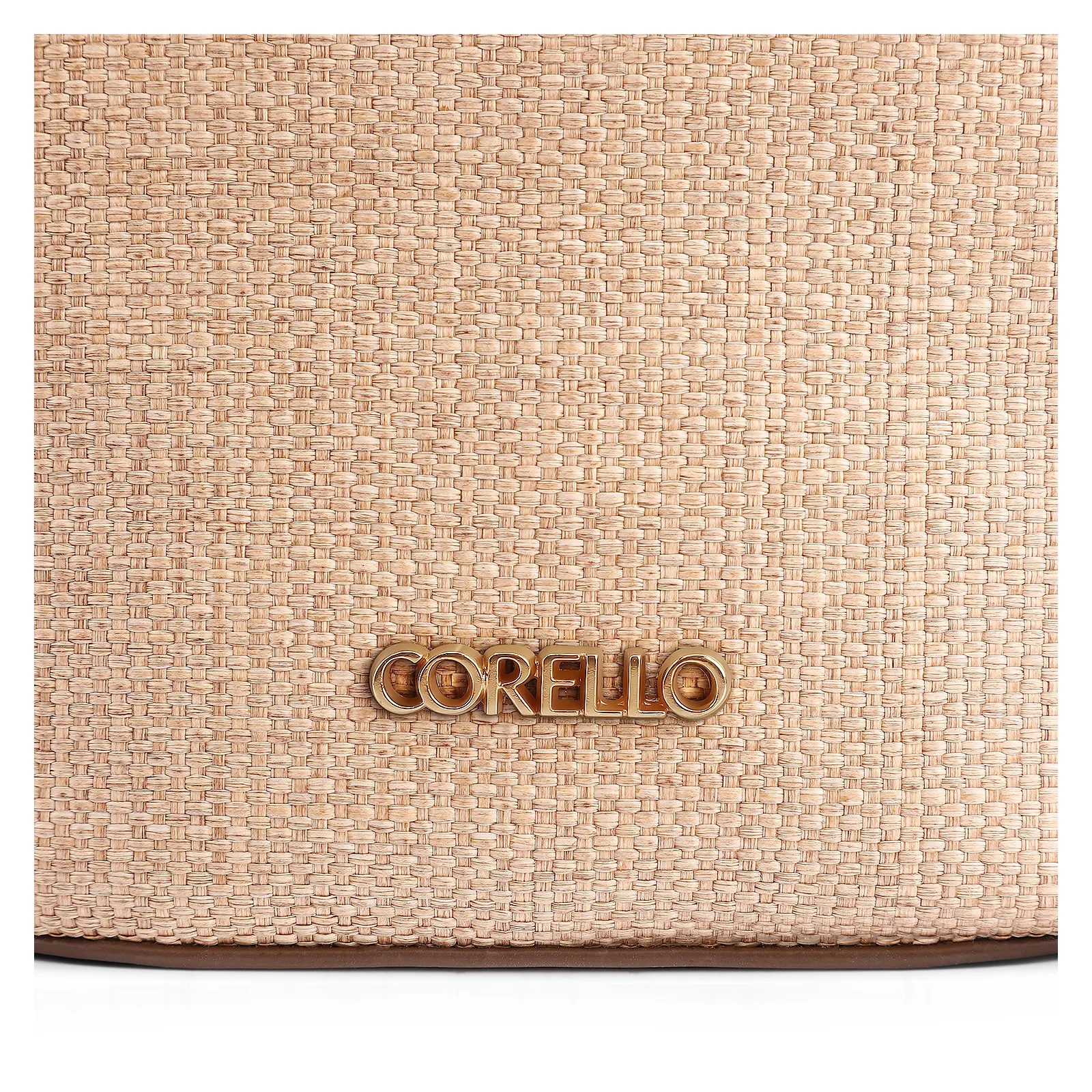 Bolsa De Mão Bucket Ráfia/Alt Marrom