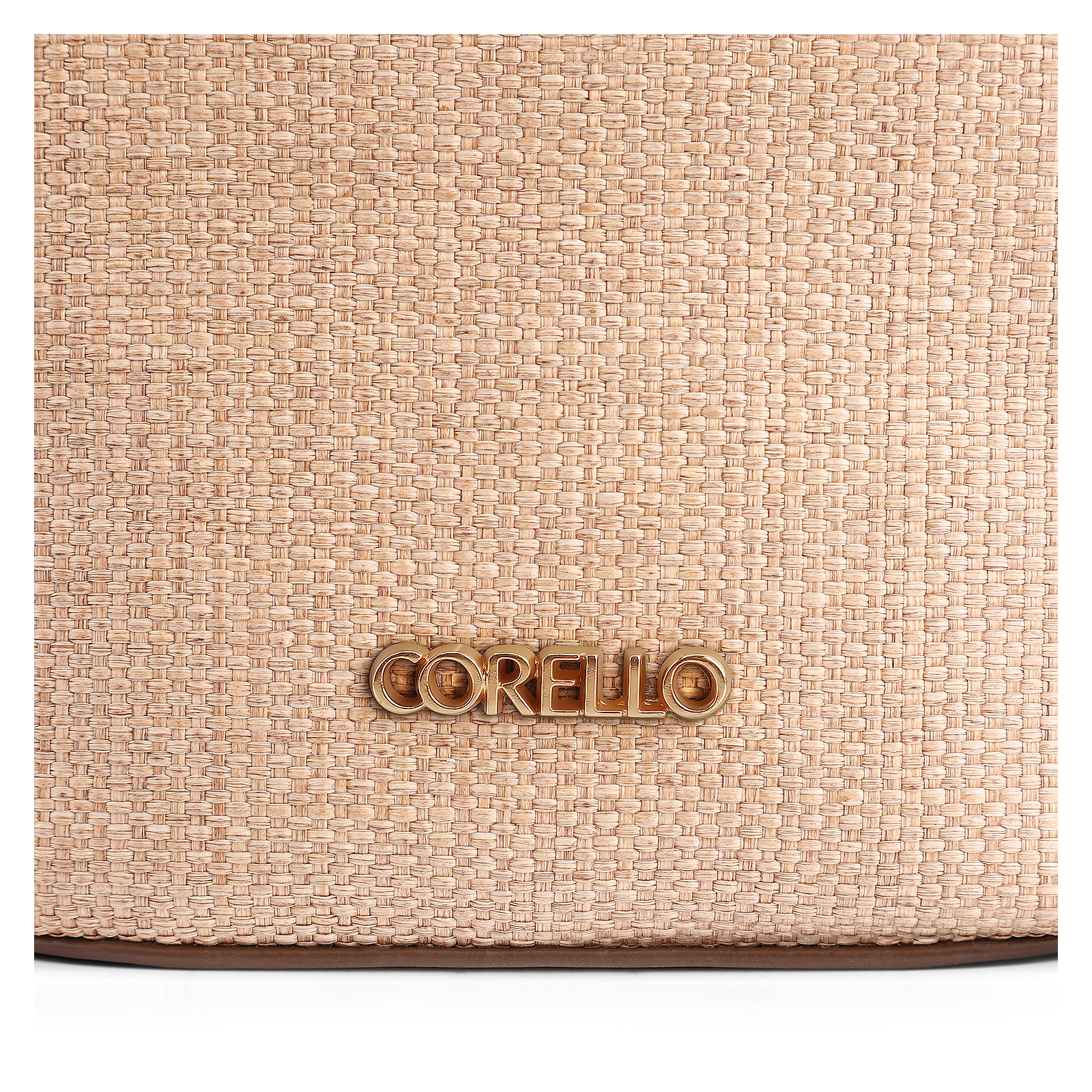 Bolsa De Mão Bucket Ráfia/Alt Marrom