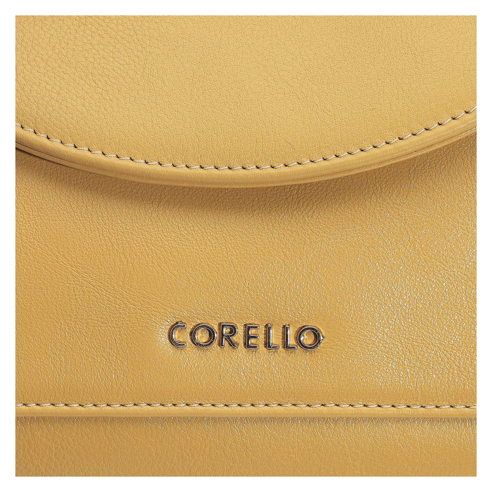 Bolsa De Mão Couro Amarelo