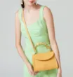 Bolsa De Mão Couro Amarelo - imagem 8