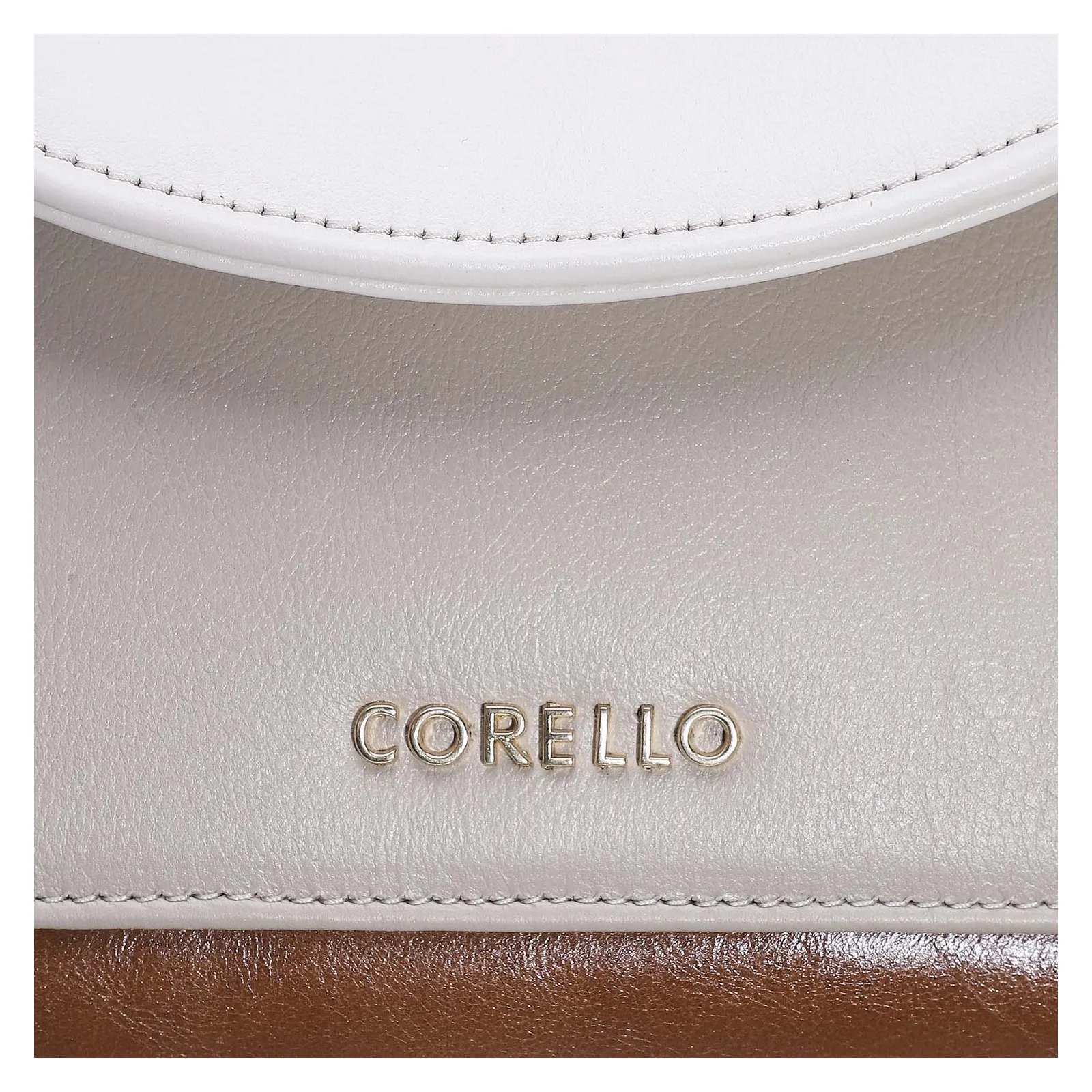 Bolsa De Mão Couro Amendoa/Nuvem/Macadamia