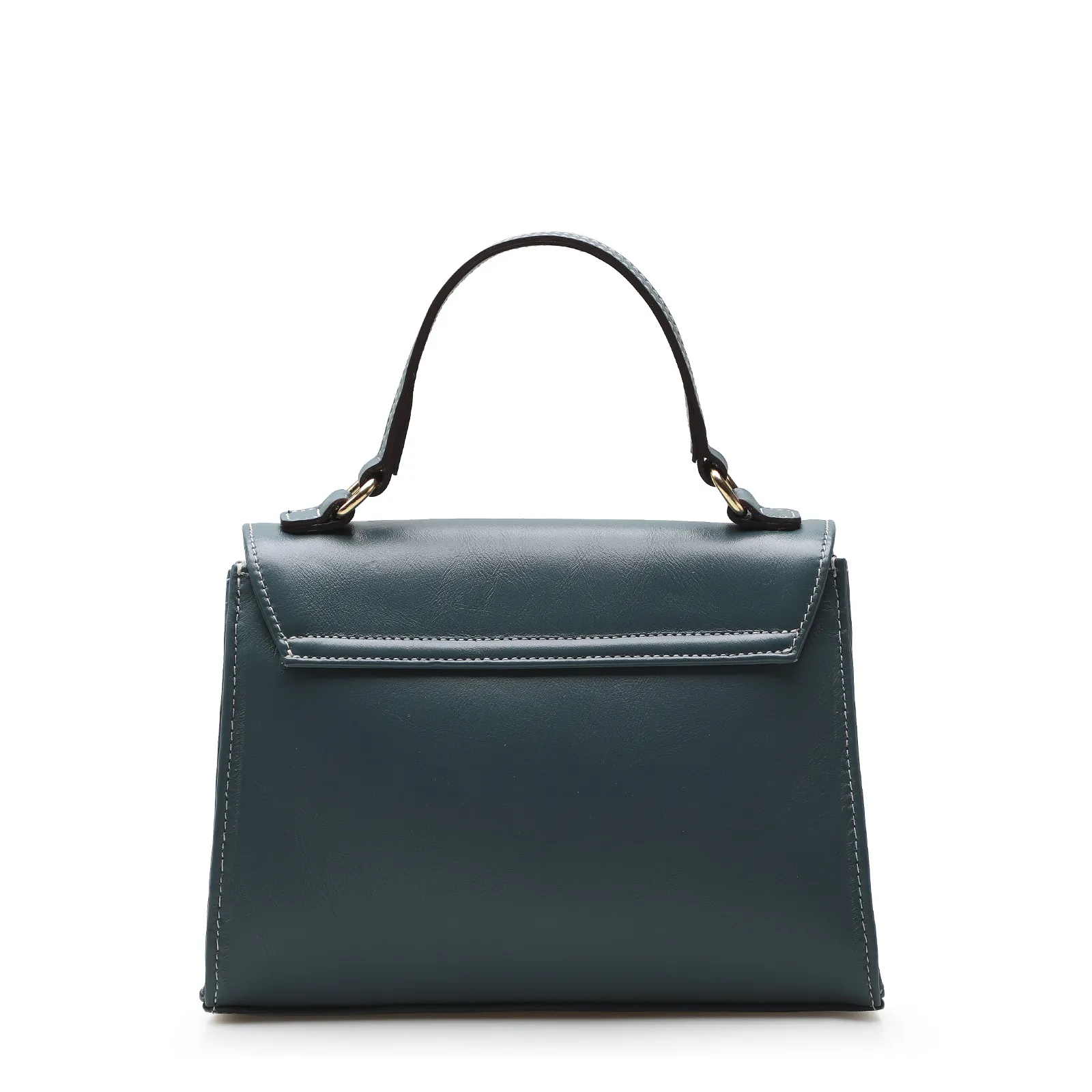 Bolsa De Mão Couro Azul