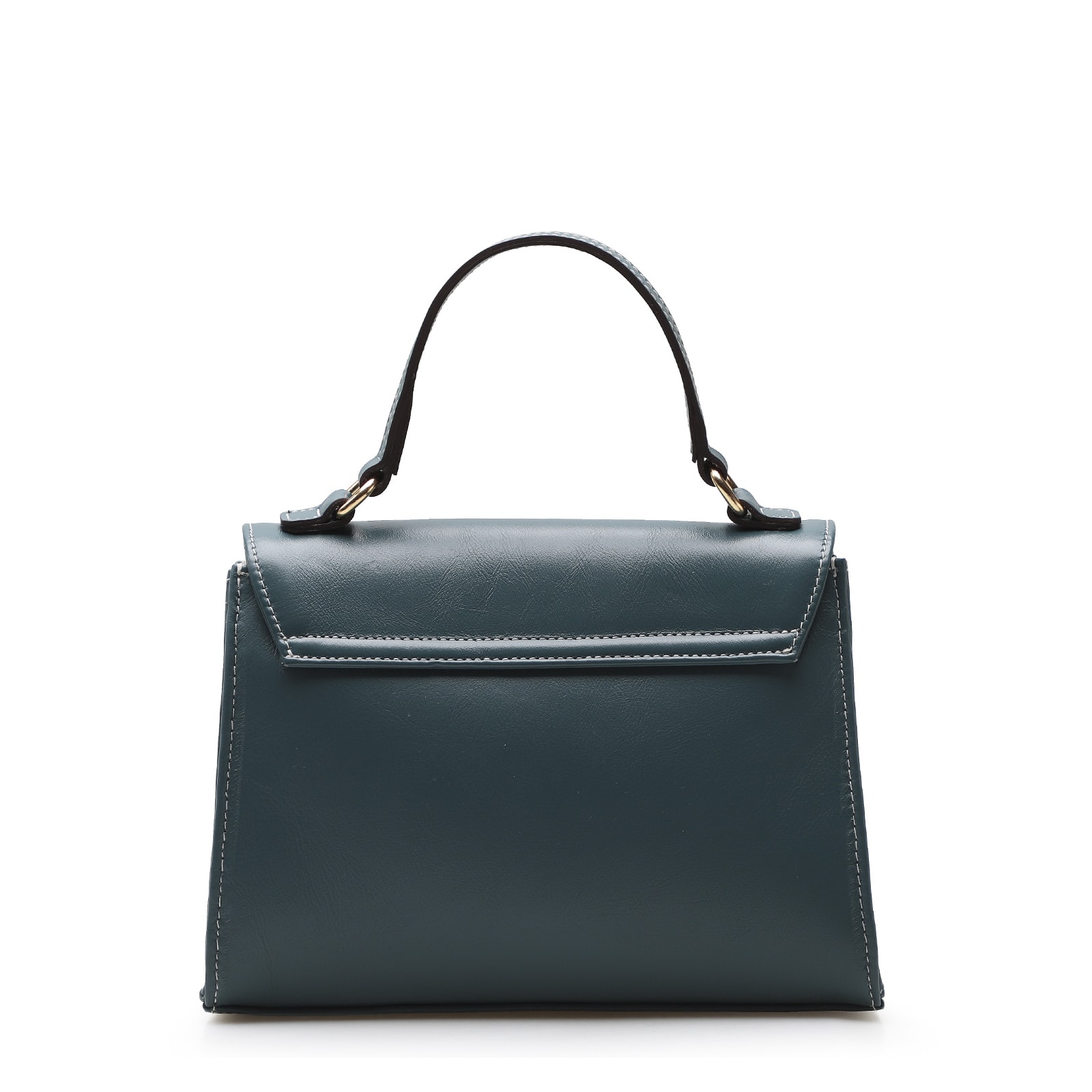 Bolsa De Mão Couro Azul