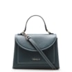Bolsa De Mão Couro Azul - imagem 1