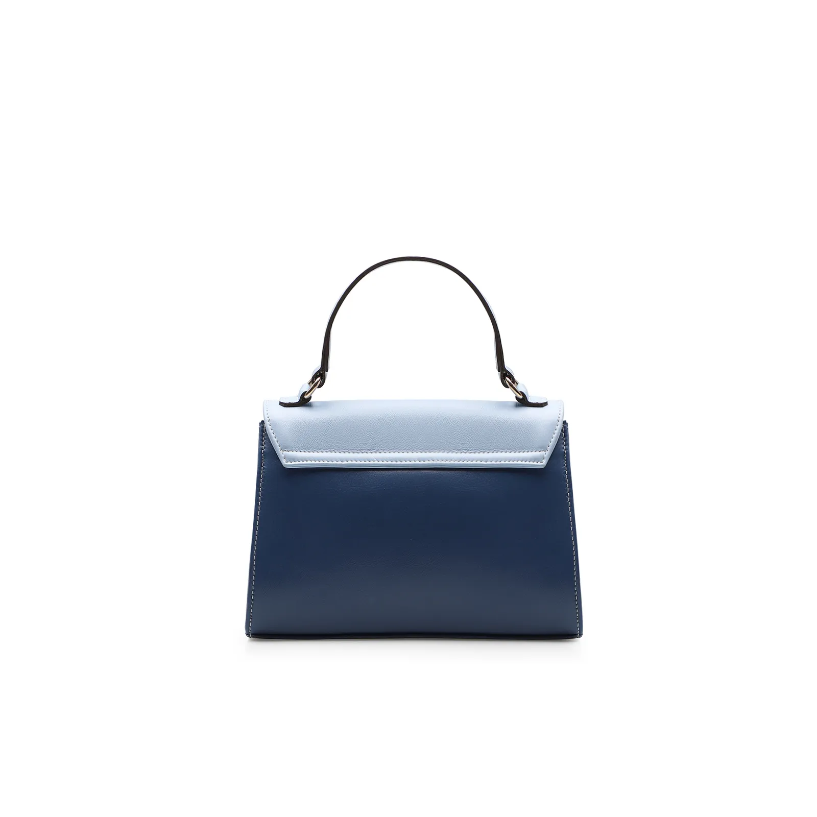 Bolsa De Mão Couro Azul