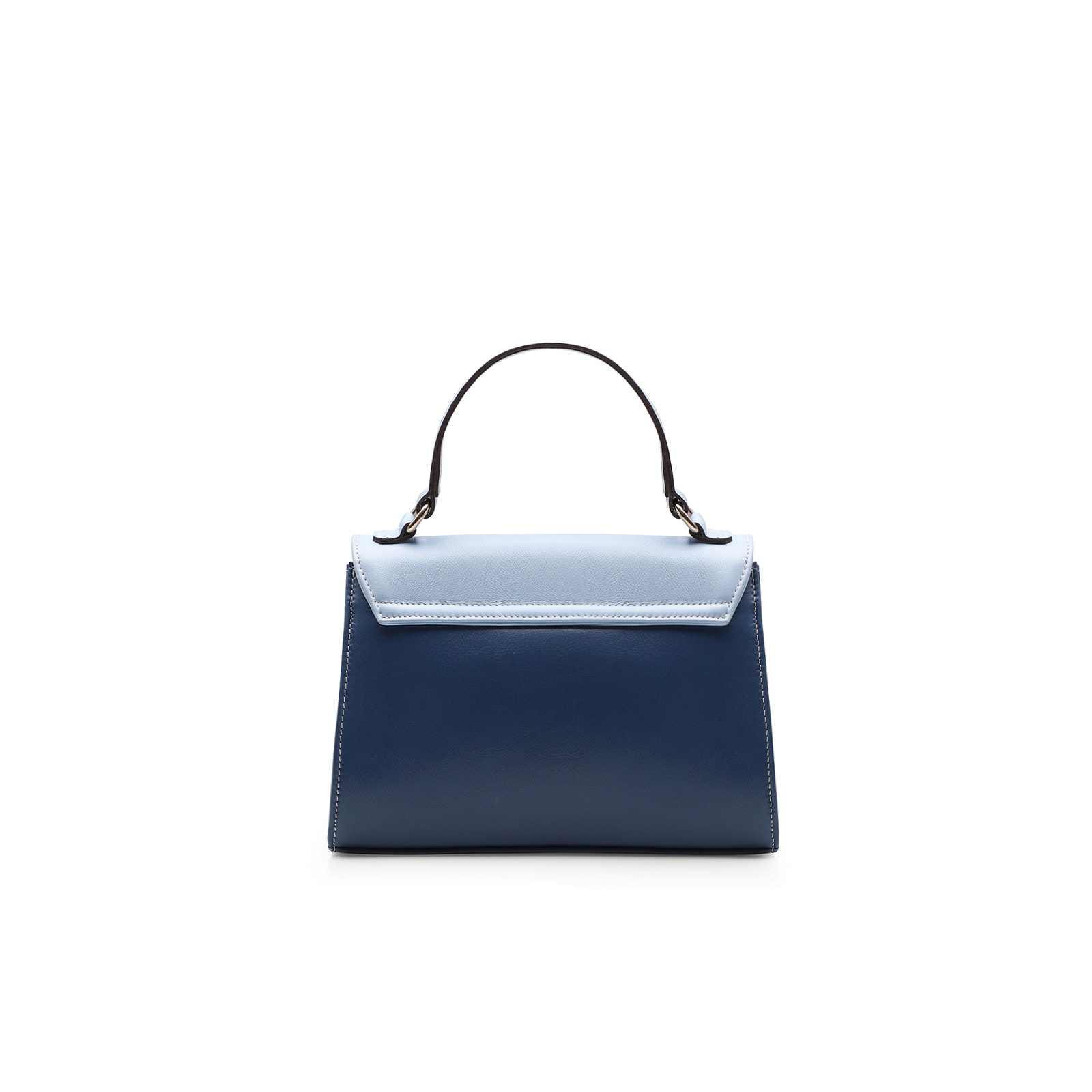 Bolsa De Mão Couro Azul