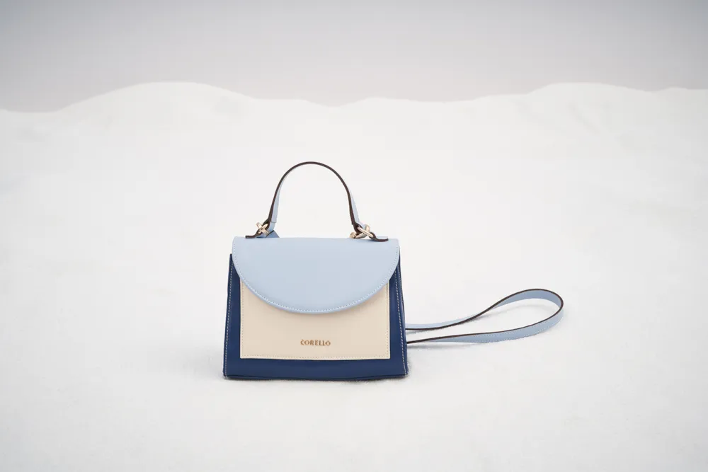 Bolsa De Mão Couro Azul - imagem 8