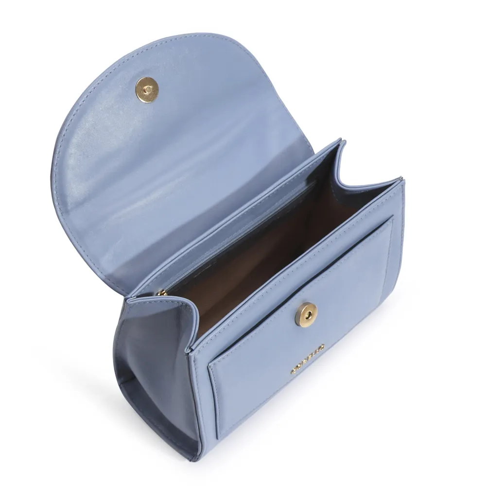 Bolsa De Mão Couro Azul - imagem 5