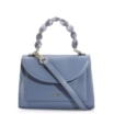 Bolsa De Mão Couro Azul - imagem 1