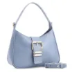 Bolsa De Mão Couro Azul - imagem 2