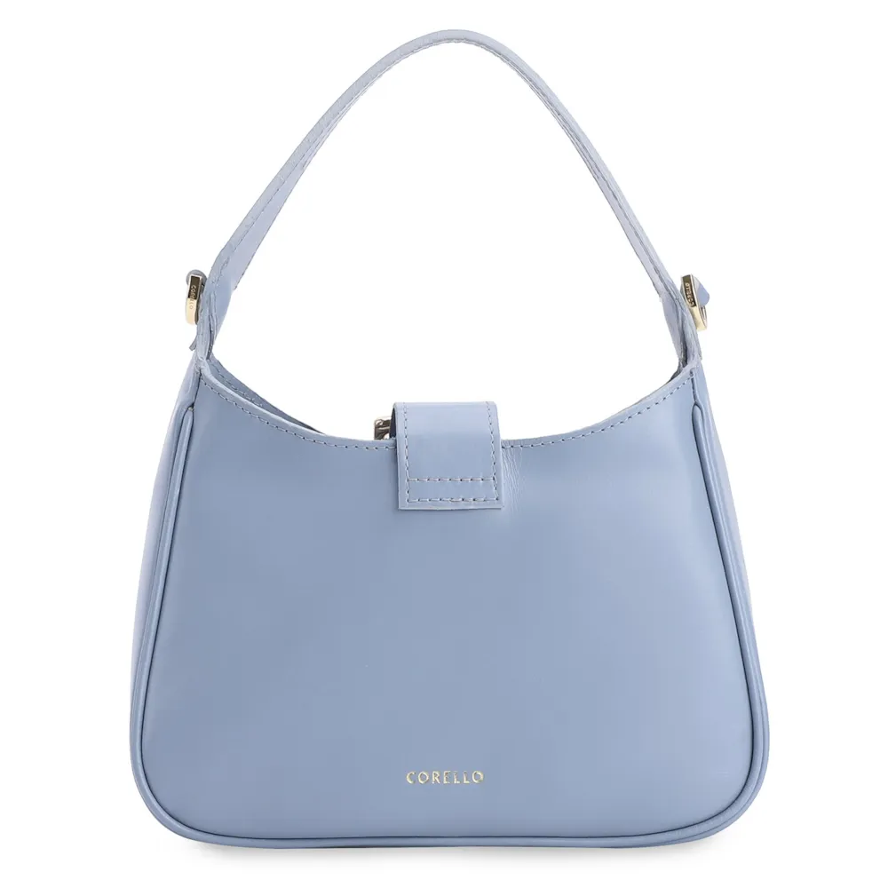 Bolsa De Mão Couro Azul - imagem 3