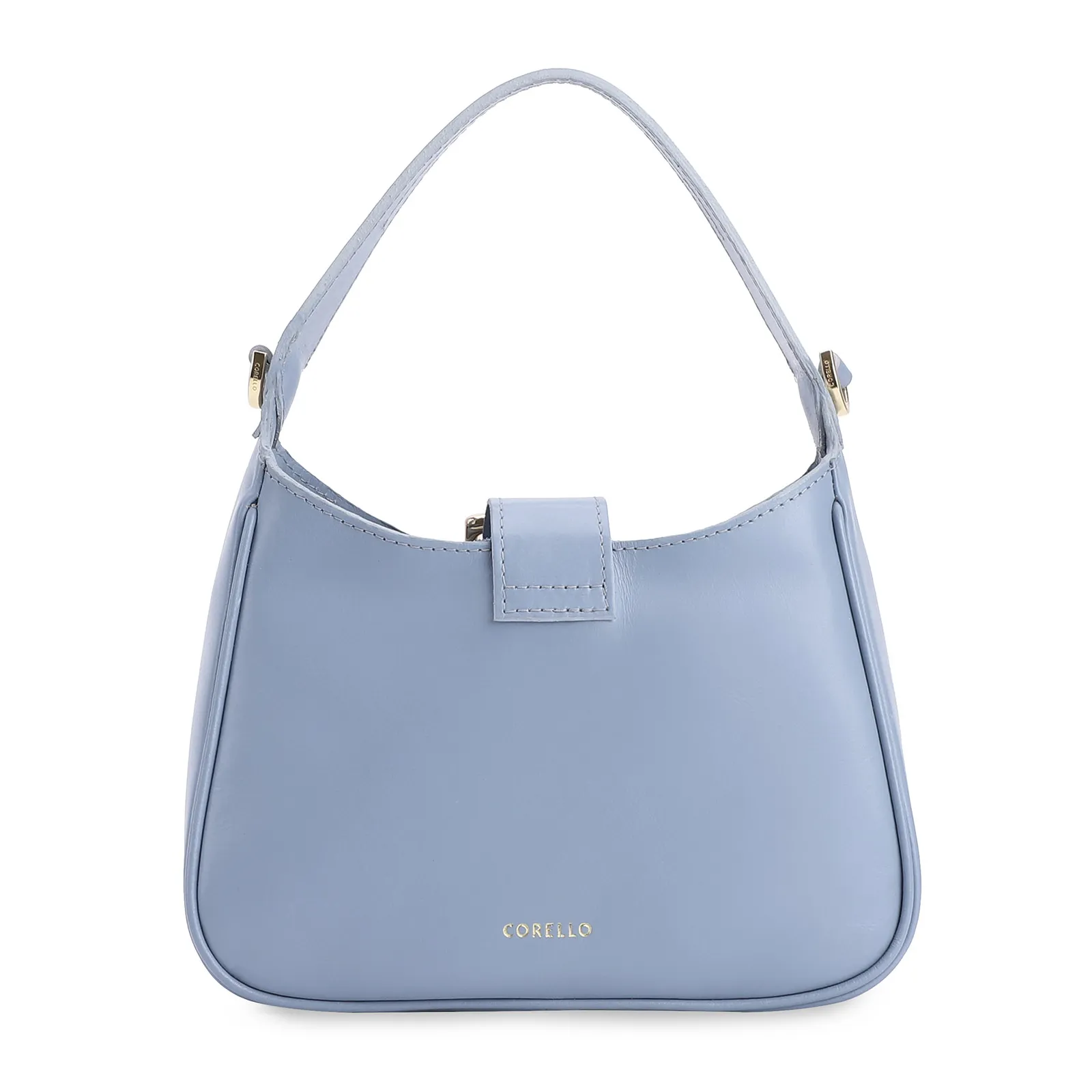Bolsa De Mão Couro Azul