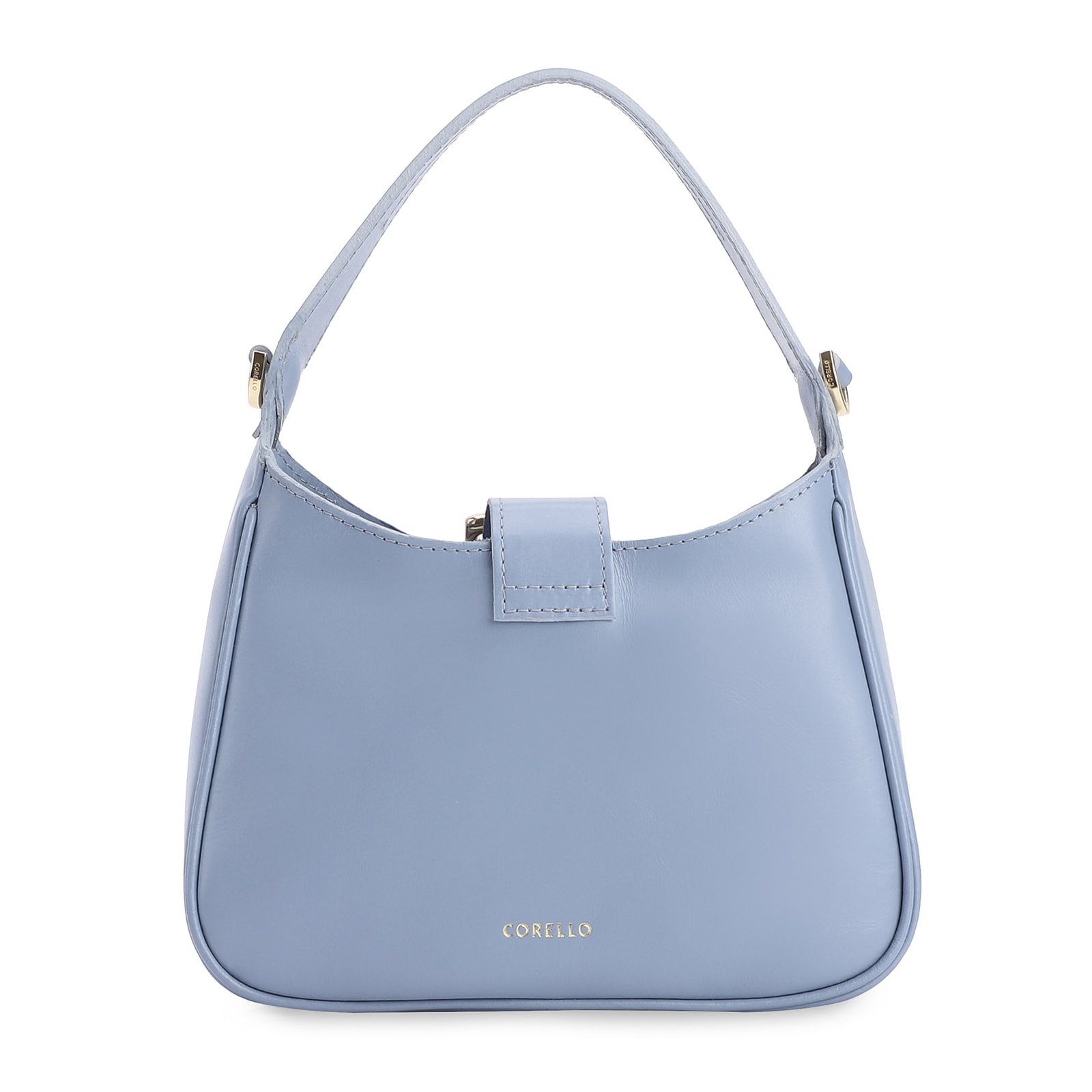 Bolsa De Mão Couro Azul