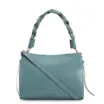 Bolsa De Mão Couro Azul - imagem 1