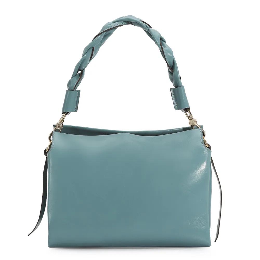 Bolsa De Mão Couro Azul - imagem 4