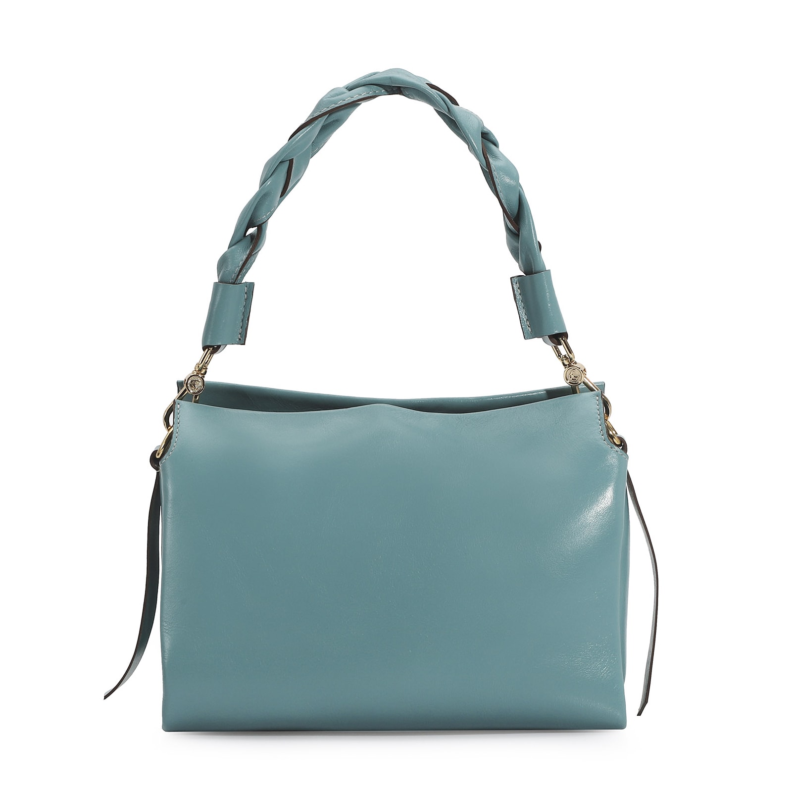 Bolsa De Mão Couro Azul