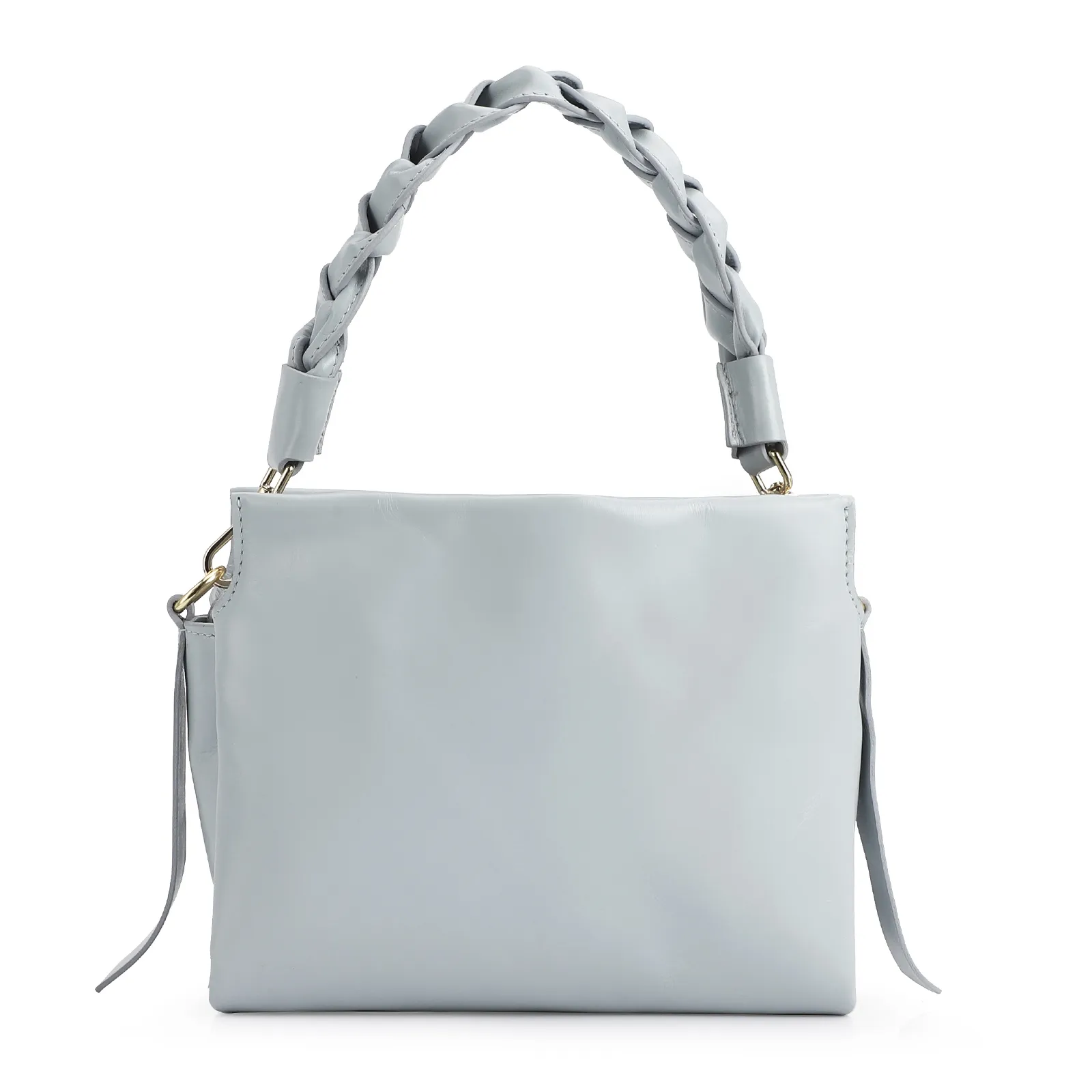 Bolsa De Mão Couro Azul
