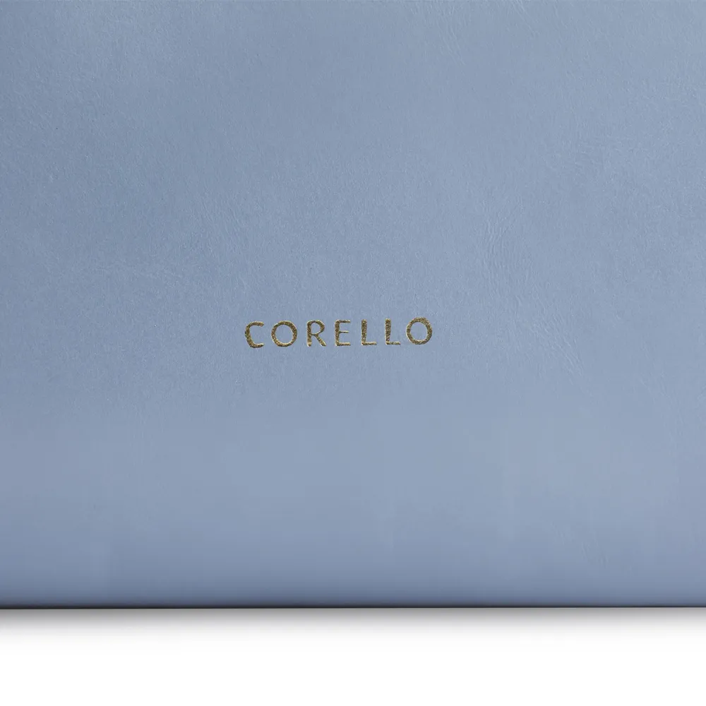 Bolsa De Mão Couro Azul - imagem 6