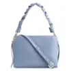 Bolsa De Mão Couro Azul - imagem 1