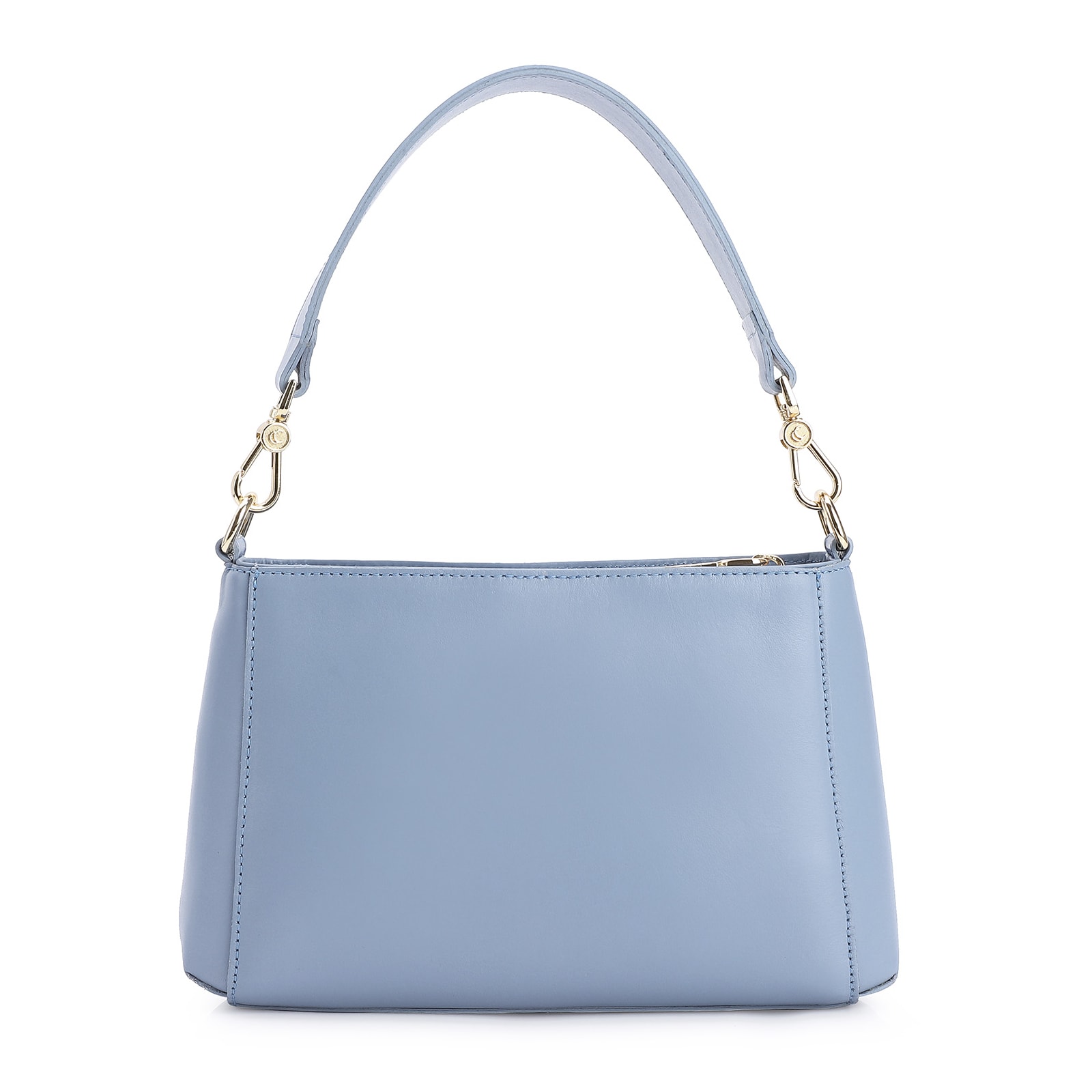 Bolsa De Mão Couro Azul